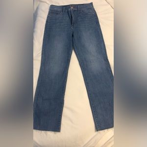 Straight Leg, High Rise Jeans.